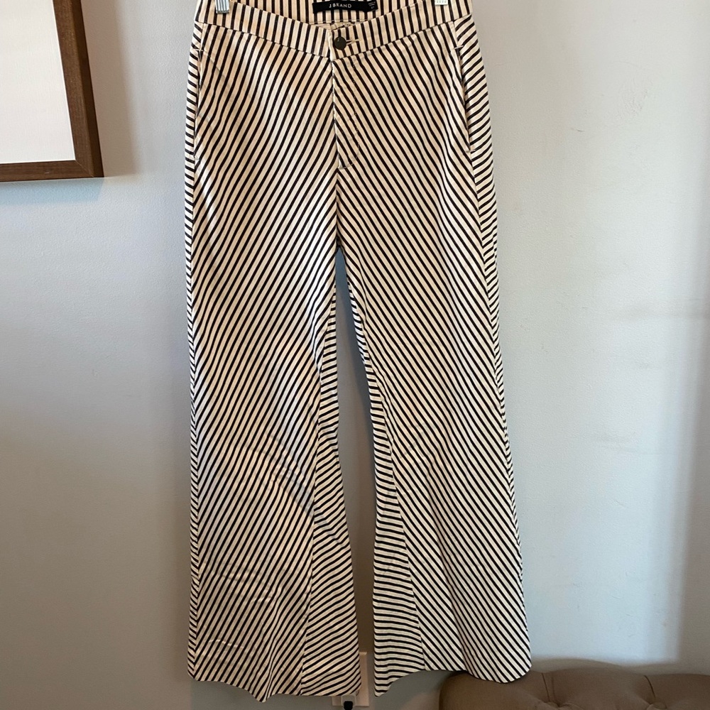 J Brand Bell Bottom Stripped Jeans- Size 27